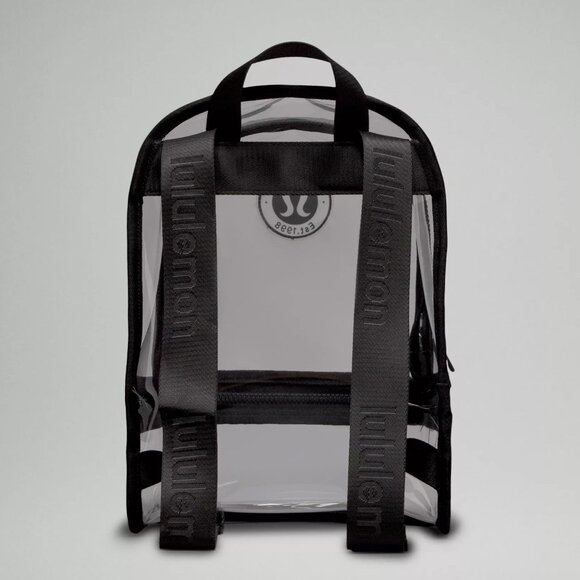 Lululemon Clear Backpack Mini 10L Logo, Black - Picture 4 of 5